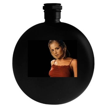 Christina Applegate Round Flask