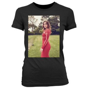 Barbara Palvin Women's Junior Cut Crewneck T-Shirt