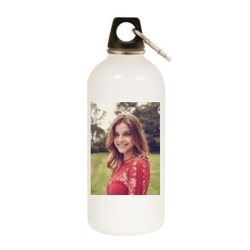 Barbara Palvin White Water Bottle With Carabiner