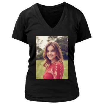 Barbara Palvin Women's Deep V-Neck TShirt