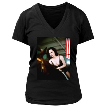 Bebe Neuwirth Women's Deep V-Neck TShirt