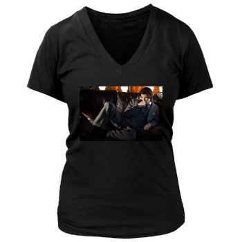 Ben Barnes Women's Deep V-Neck TShirt