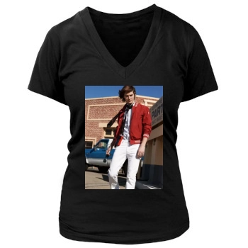 Ben Barnes Women's Deep V-Neck TShirt