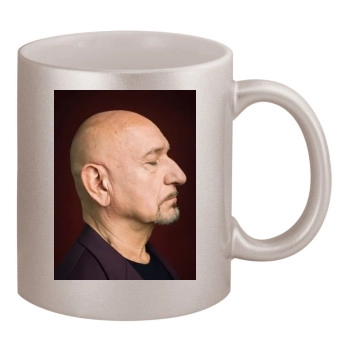 Ben Kingsley 11oz Metallic Silver Mug