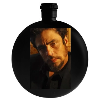 Benicio del Toro Round Flask