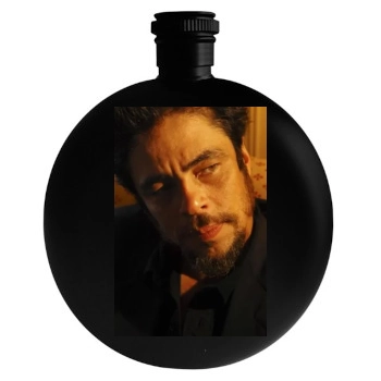 Benicio del Toro Round Flask