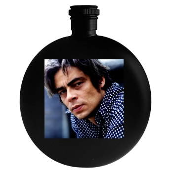 Benicio del Toro Round Flask