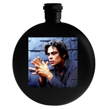 Benicio del Toro Round Flask