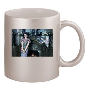 Eva Green 11oz Metallic Silver Mug