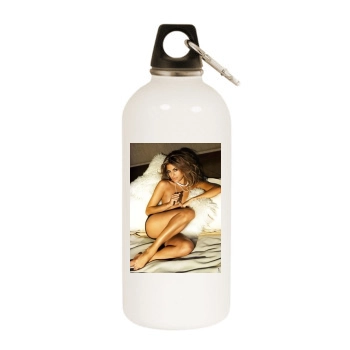 Eva Mendes White Water Bottle With Carabiner