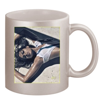 Eva Mendes 11oz Metallic Silver Mug