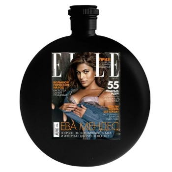 Eva Mendes Round Flask