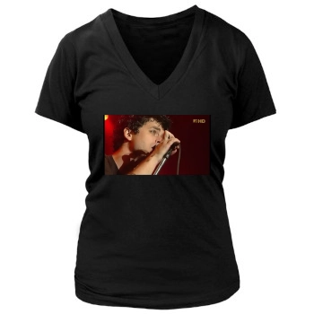 Green Day Women's Deep V-Neck TShirt