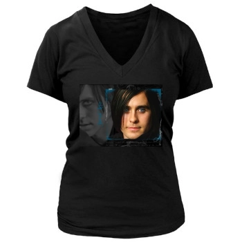 Jared Leto Women's Deep V-Neck TShirt