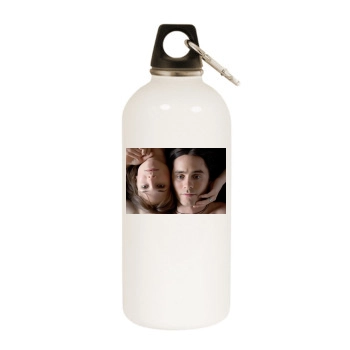 Jared Leto White Water Bottle With Carabiner