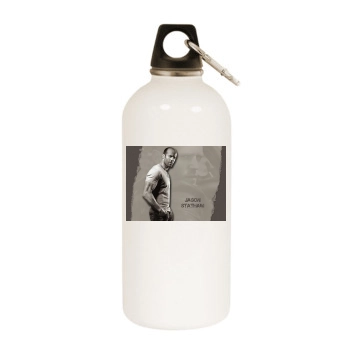 Jason Statham White Water Bottle With Carabiner