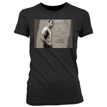 Jason Statham Women's Junior Cut Crewneck T-Shirt