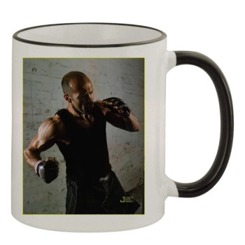 Jason Statham 11oz Colored Rim & Handle Mug
