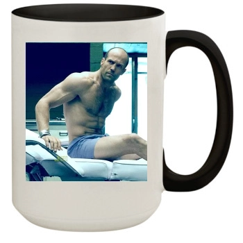 Jason Statham 15oz Colored Inner & Handle Mug