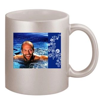 Jason Statham 11oz Metallic Silver Mug