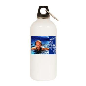 Jason Statham White Water Bottle With Carabiner