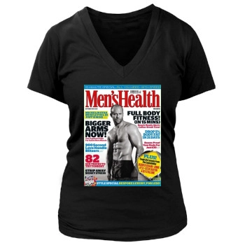 Jason Statham Women's Deep V-Neck TShirt