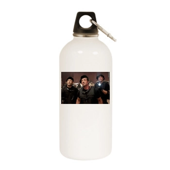 Jason Statham White Water Bottle With Carabiner