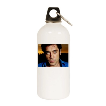 Javier Bardem White Water Bottle With Carabiner