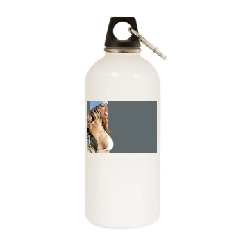 Jenna Jameson White Water Bottle With Carabiner