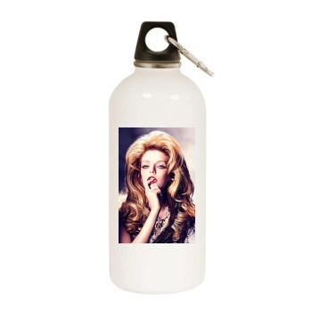 Lydia Hearst White Water Bottle With Carabiner