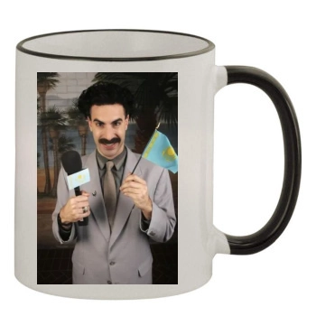 Borat 11oz Colored Rim & Handle Mug