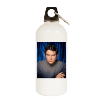 Boyzone White Water Bottle With Carabiner