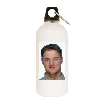 Boyzone White Water Bottle With Carabiner