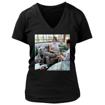 Bridget Hall Women's Deep V-Neck TShirt