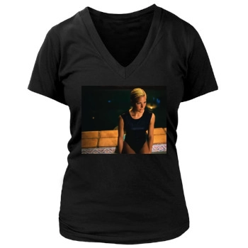 Brittany Daniel Women's Deep V-Neck TShirt