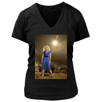 Brittany Snow Women's Deep V-Neck TShirt