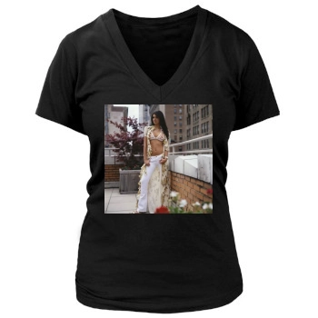 Brittny Gastineau Women's Deep V-Neck TShirt