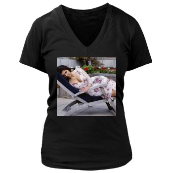 Brittny Gastineau Women's Deep V-Neck TShirt