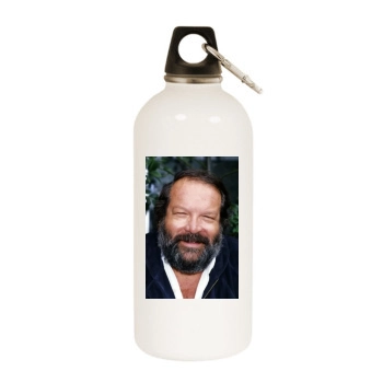 Bud Spencer White Water Bottle With Carabiner