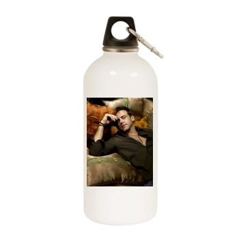 Carlos Ponce White Water Bottle With Carabiner