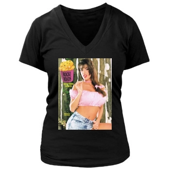 Rocki Roads Women's Deep V-Neck TShirt