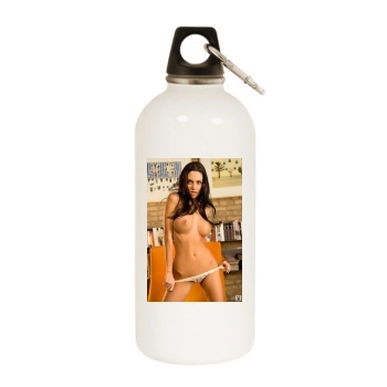 Whitney Leigh White Water Bottle With Carabiner
