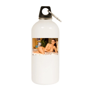 Whitney Leigh White Water Bottle With Carabiner