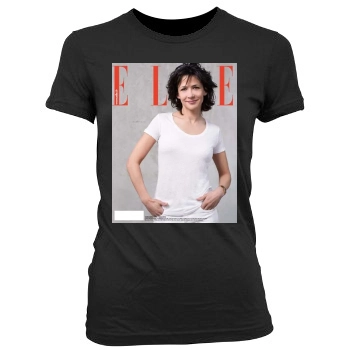 Sophie Marceau Women's Junior Cut Crewneck T-Shirt