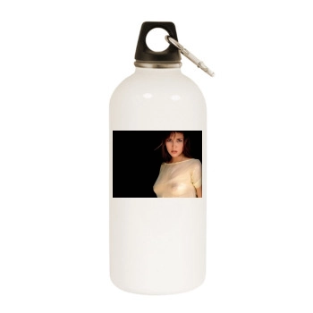 Sophie Marceau White Water Bottle With Carabiner