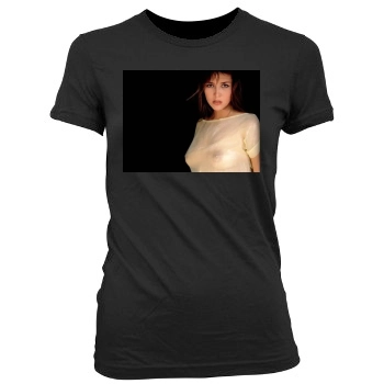 Sophie Marceau Women's Junior Cut Crewneck T-Shirt