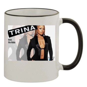 Trina 11oz Colored Rim & Handle Mug
