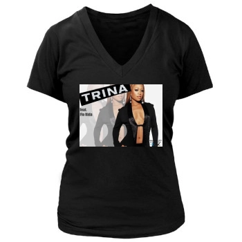 Trina Women's Deep V-Neck TShirt