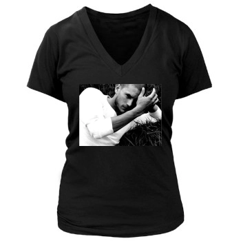 Wentworth Miller Women's Deep V-Neck TShirt