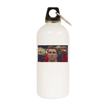 Wladimir Klitschko White Water Bottle With Carabiner